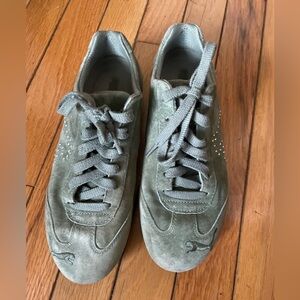 PUMA suede y2k crystal encrusted sneakers sz 7